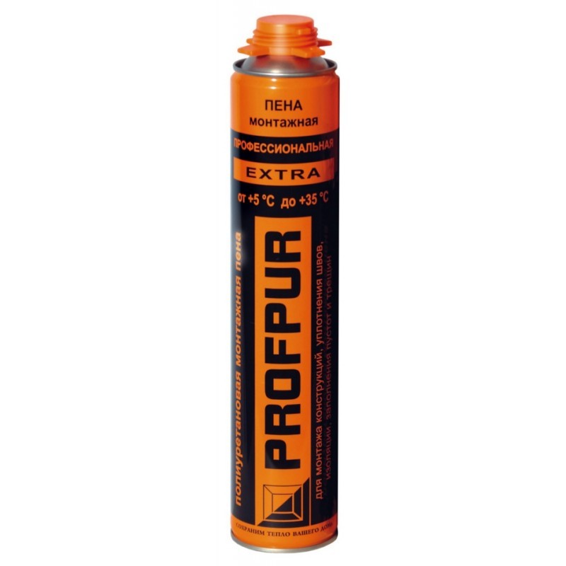 Пена монтажная PROFPUR mega профессиональная 870мл (12шт/кор)