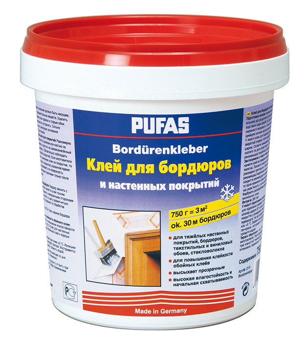 ПУФАС N07-R Клей для настенных покрытий и бордюров 750г (10шт./кор)
