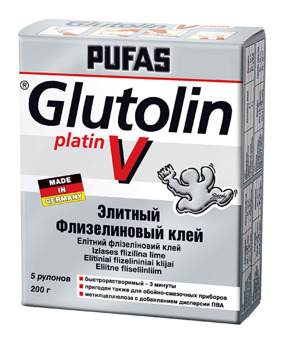 ПУФАС N390-23 Элитный клей флизелиновый Glutolin V Instant Elite 200г (25шт/кор)