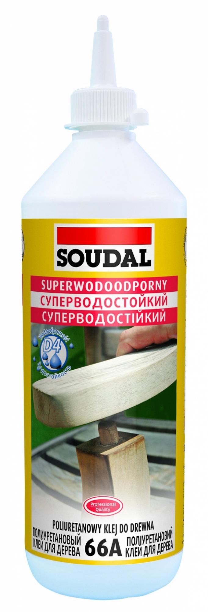 Суперводостойкий полиуретановый клей для дерева Soudal 66А