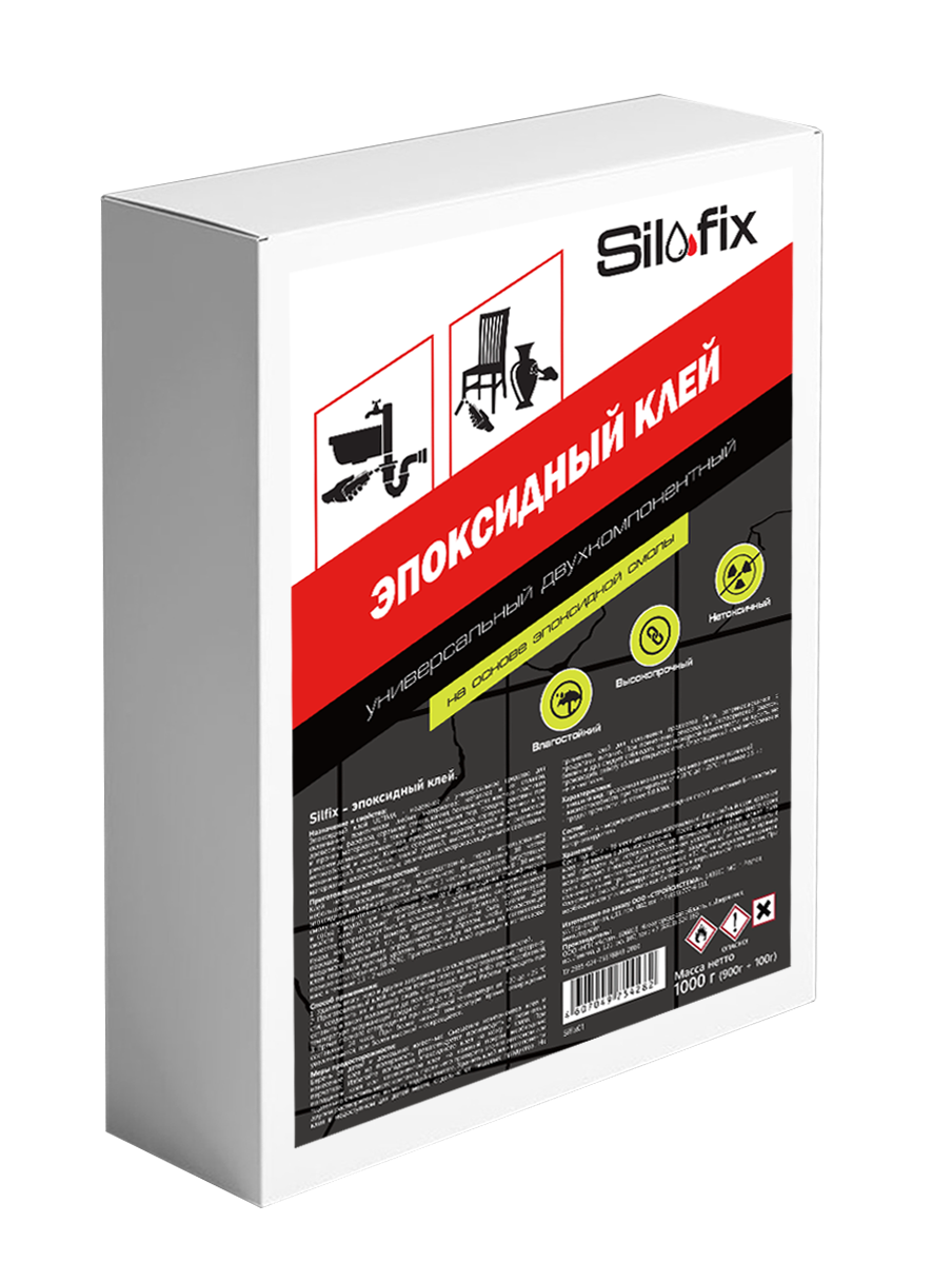 Эпоксидный клей Silfix Универсальный 1000 гр (6шт/кор)
