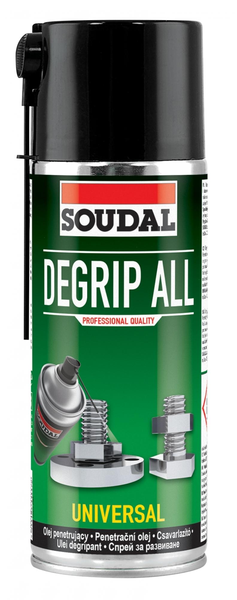 Degrip All Проникающая смазка Soudal 400мл (6шт/кор)