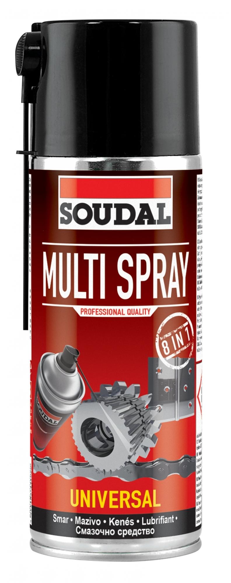 Multi Spray Многофункциональная смазка Soudal 400мл (6шт/кор)
