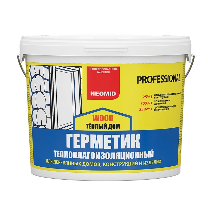 NEOMID ТЕПЛЫЙ ДОМ WOOD PROFESSIONAL Герметик строительный