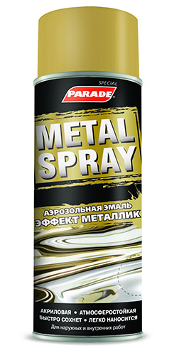 PARADE Эмаль аэрозольная METAL SPRAY 400мл (12шт/кор)