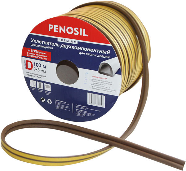 PENOSIL P100 уплотнитель двухкомпонентный самоклеящийся