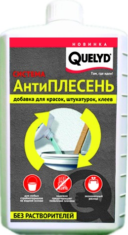 Quelyd Антиплесень Добавка для красок, штукатурок, клеев 1л
