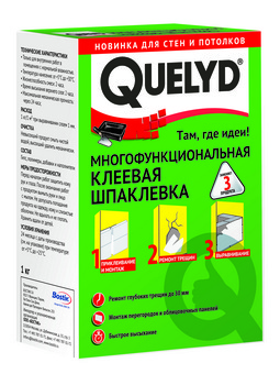 QUELYD Многофункциональная клеевая шпаклевка 1 кг