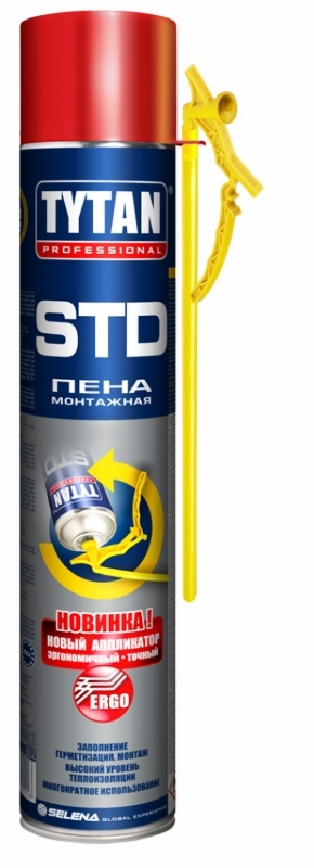 Tytan Professional STD пена монтажная ЭРГО (12шт/кор)