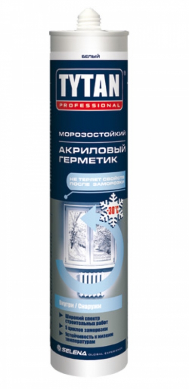 Tytan Professional Герметик Акриловый морозостойкий белый 310мл