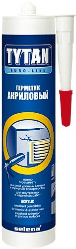 Акриловый герметик Tytan Euro-Line белый 290мл (12шт/кор)