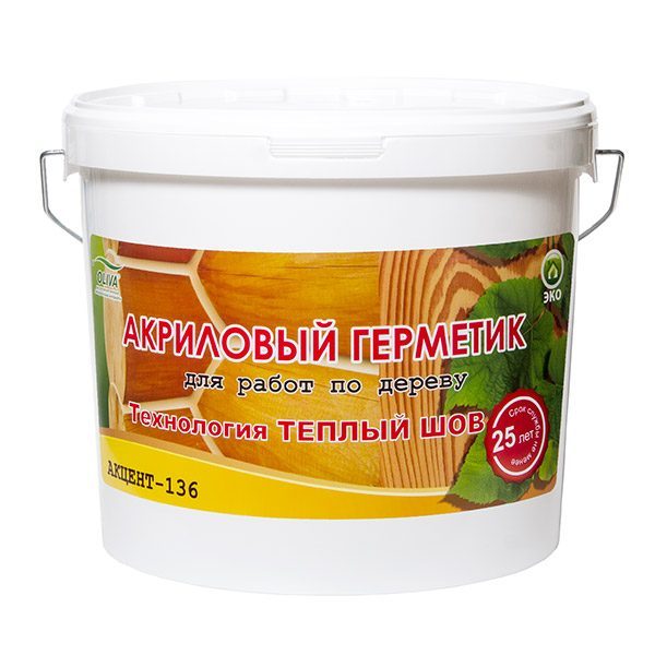Акриловый герметик для домостроения Акцент-136