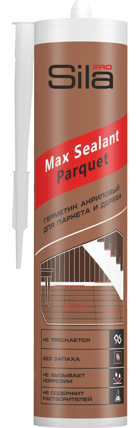 Акриловый герметик для паркета SILA PRO Max Sealant PARQUET 290мл (12шт/кор)