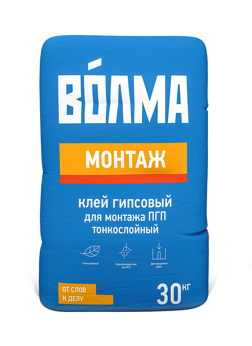 ВОЛМА Смесь сухая гипсовая монтажная Волма монтаж