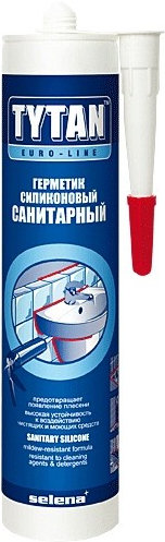 Герметик cиликоновый cанитарный Tytan Euro-Line 290мл (12шт/кор)