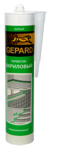 Герметик акриловый Gepard белый 280мл (12шт/кор)