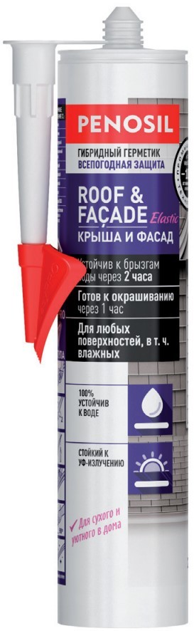 Герметик гибридный PENOSIL Roof & Facade Elastic Sealant КРЫША И ФАСАД 290мл (12шт/кор)