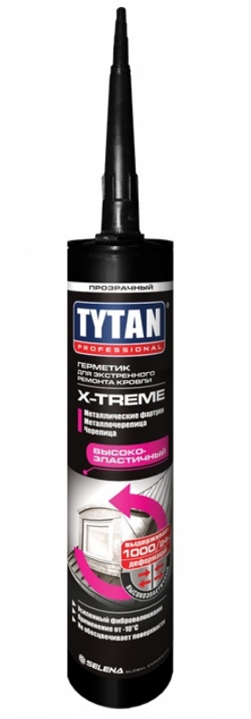 Герметик для Экстренного Ремонта Кровли X-treme Tytan Professional 310 мл (12шт/кор)