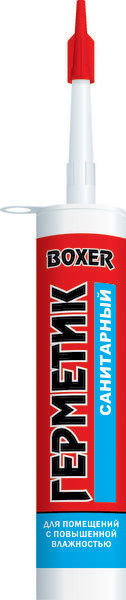 Герметик силиконовый санитарный Boxer S 260мл (12шт/кор)