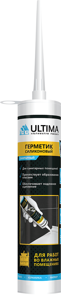Герметик силиконовый санитарный PL ULTIMA S 280мл (12шт/кор)