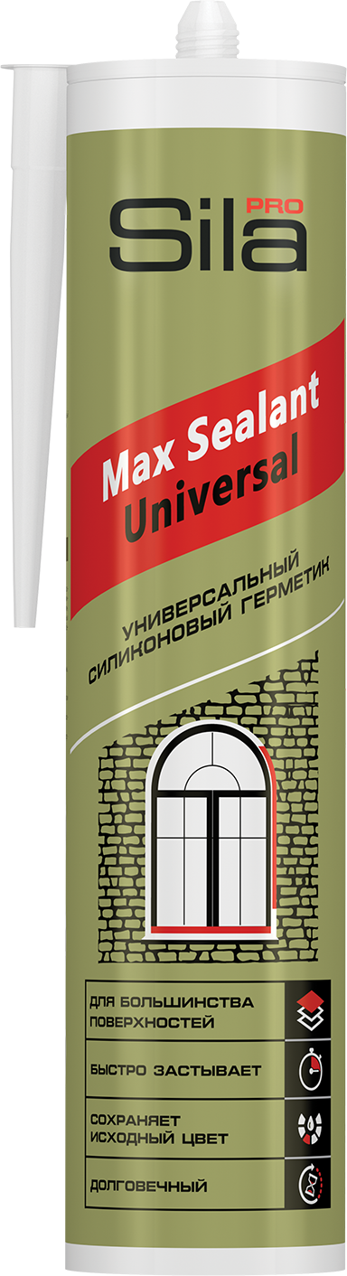 Герметик силиконовый универсальный Sila PRO Max Sealant Universal 290мл (25шт/кор)