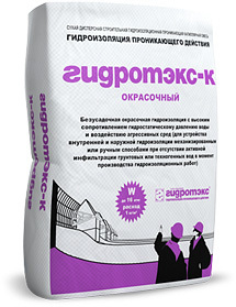 ГИДРОТЭКС-К Окрасочная, проникающая гидроизоляция (25кг)
