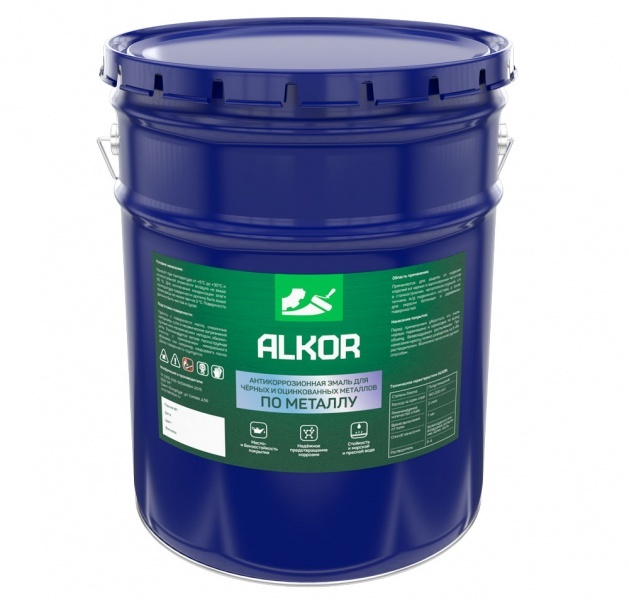 Грунт-эмаль ALCOR (Алкор) антикоррозионная серебристо-серый