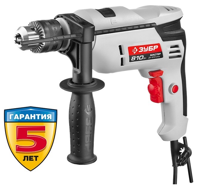 Дрель ударная, ЗУБР ДУ-810 ЭРМ2