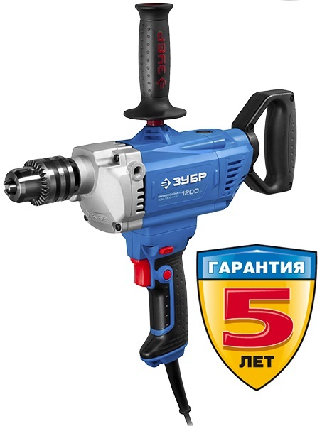 Дрель-миксер реверсивная, ЗУБР Профессионал ЗДМ-12000 РММ2