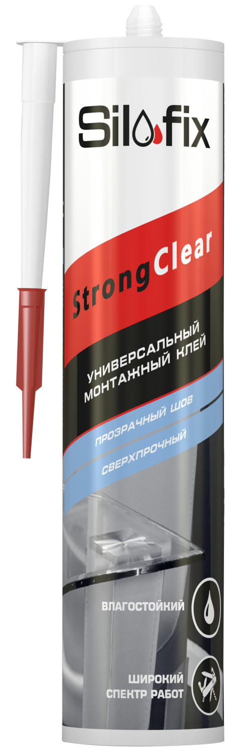 Жидкие гвозди SILFIX StrongClear суперсильный прозрачный 290мл (12шт/кор)
