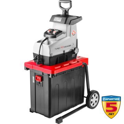 Измельчитель садовый электрический ЗУБР ЗИЭ-44-2800