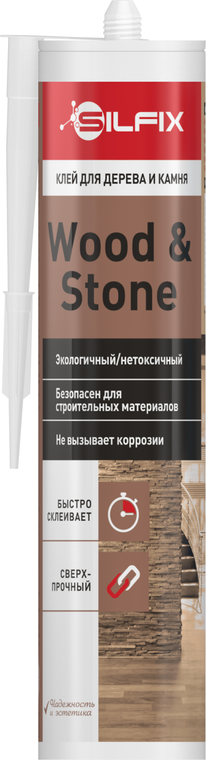 Клей для дерева и камня SilFix Wood&Stone 290 мл (12шт/кор)