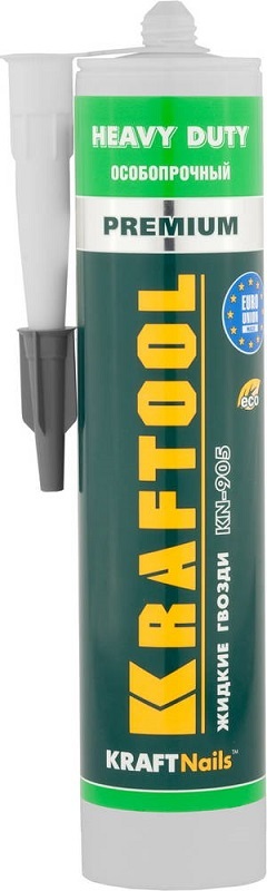 Клей монтажный KRAFTOOL KraftNails Premium KN-905, особопрочный, многоцелевой 310мл