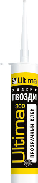Клей ремонтно-монтажный прозрачный ULTIMA 300 300гр (12шт/кор)