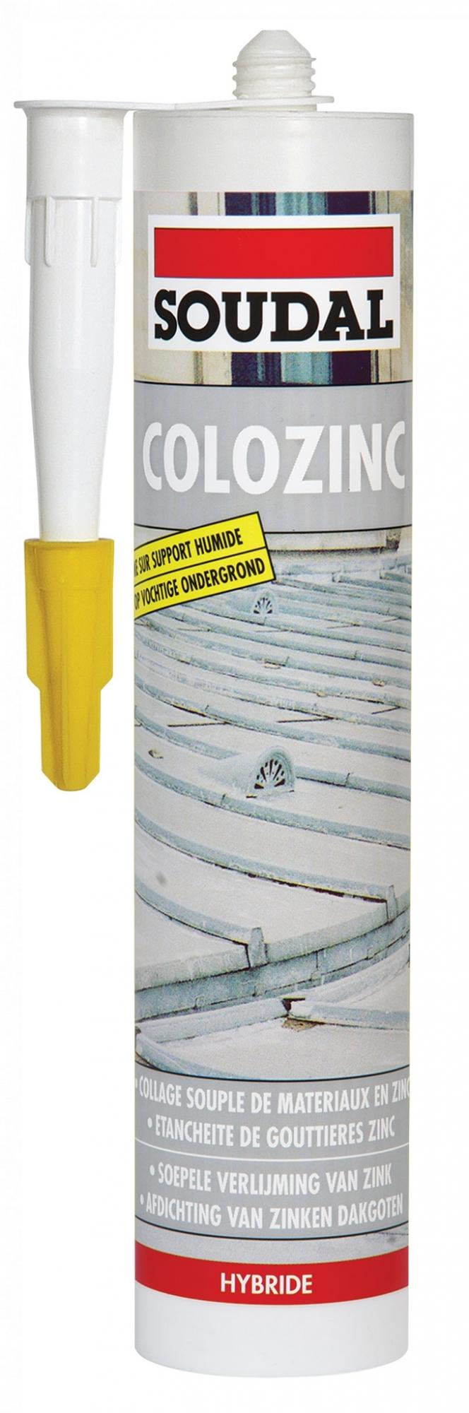 Клей-герметик Soudal Colozinc для металлочерепицы 290мл (12шт/кор)