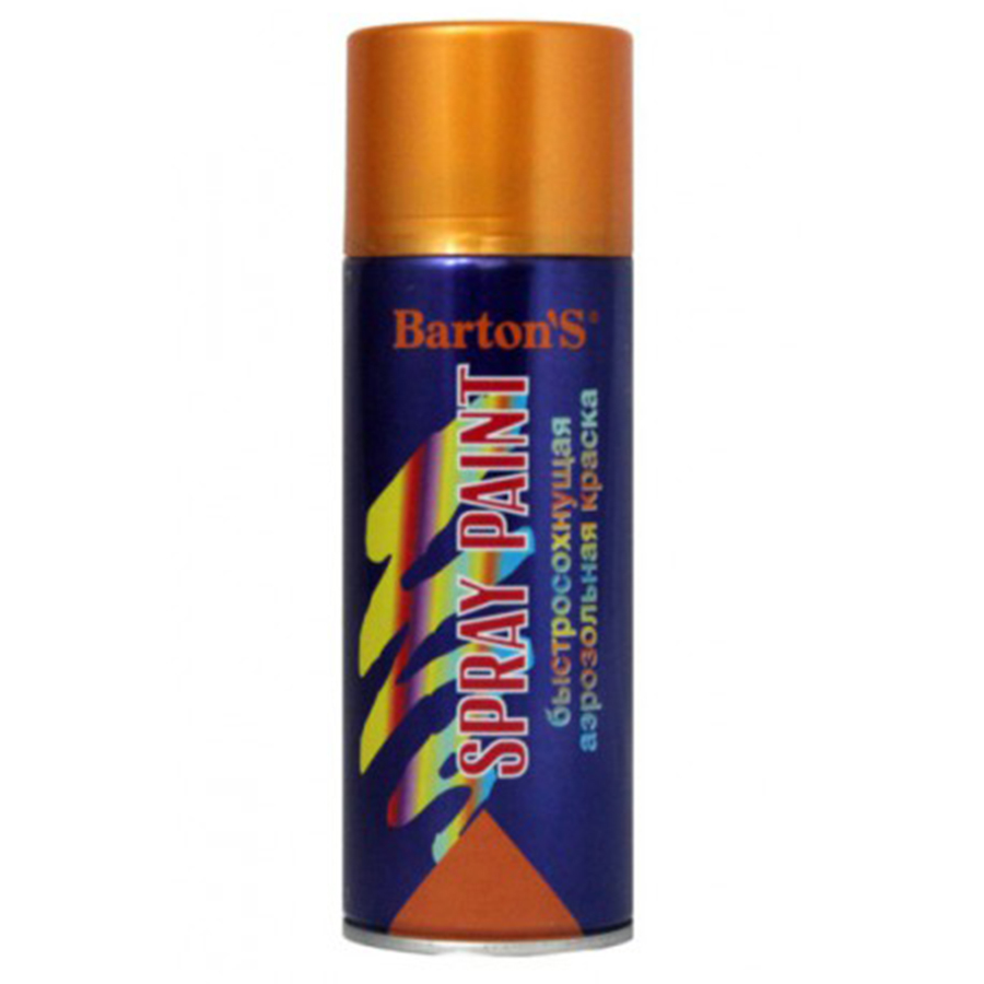 Краска аэрозольная Barton’s Spray Paint БРОНЗА 520 мл (16шт/кор)