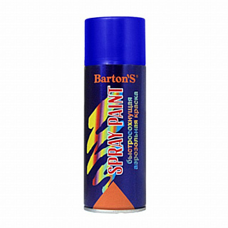 Краска аэрозольная Barton’s Spray Paint СИНЯЯ глянец RAL 5010 520 мл (16шт/кор)