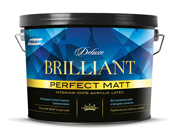 Краска интерьерная PARADE DELUXE Brilliant  perfect matt