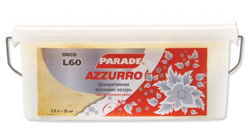 Лазурь декоративная восковая PARADE DECO Azzurro L60
