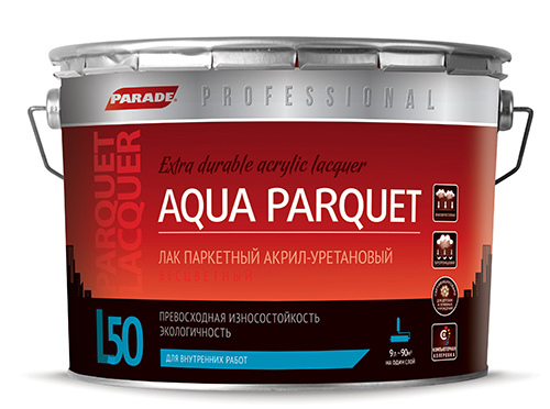 Лак PARADE Professional L50 AQUA PARQUET акрил-уретановый паркетный