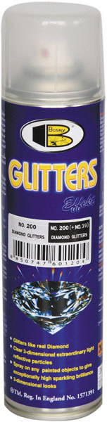 Лак алмазный блеск BOSNY GLITTERS SPRAY 300мл (12шт/кор)