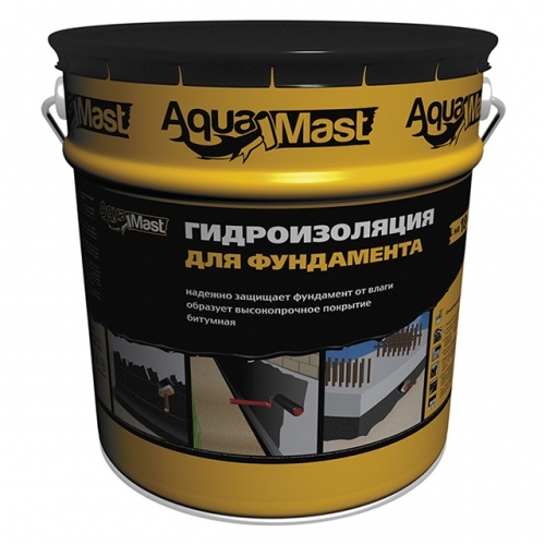 Мастика битумная AquaMast для фундамента