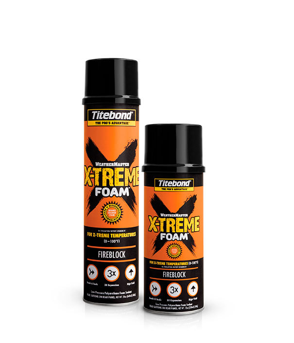 Монтажная пена TITEBOND X-treme Fireblock Противопожарная профессиональная 660мл (12шт/кор)