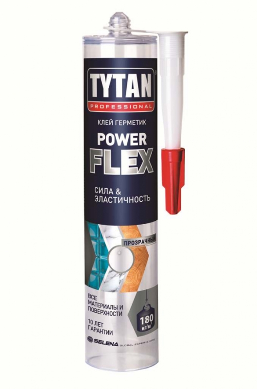 Монтажный клей Tytan POWER FLEX 290мл (12шт/кор)