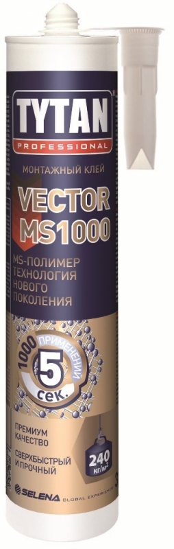 Монтажный Клей TYTAN VECTOR MS-1000 290мл (12шт/кор)