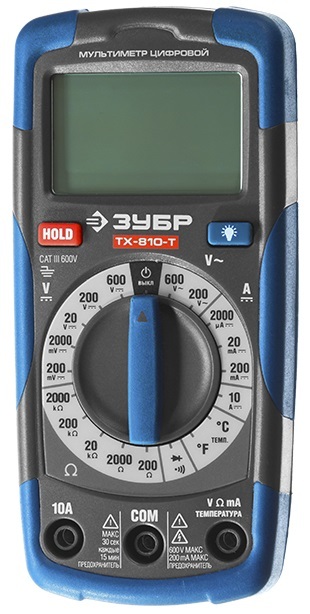 Мультиметр ЗУБР ТХ-810-Т цифровой