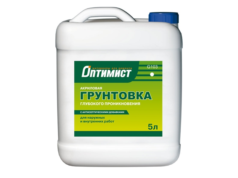 ОПТИМИСТ G103 Грунтовка глубокого проникновения (зеленая этикетка)