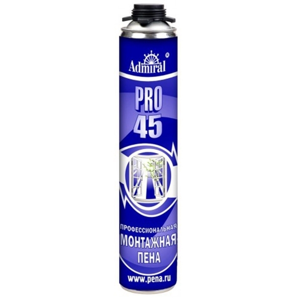 Пена монтажная Admiral 45 профессиональная 750 мл (16шт/кор)