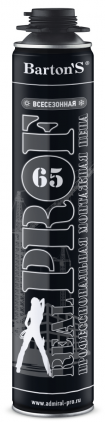 Пена монтажная Barton'S REALPROF 65 всесезонная профессиональная 750 мл (16шт/кор)