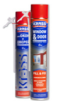Пена монтажная KRASS Home Edition для окон и дверей Зима 750мл (12шт/кор)